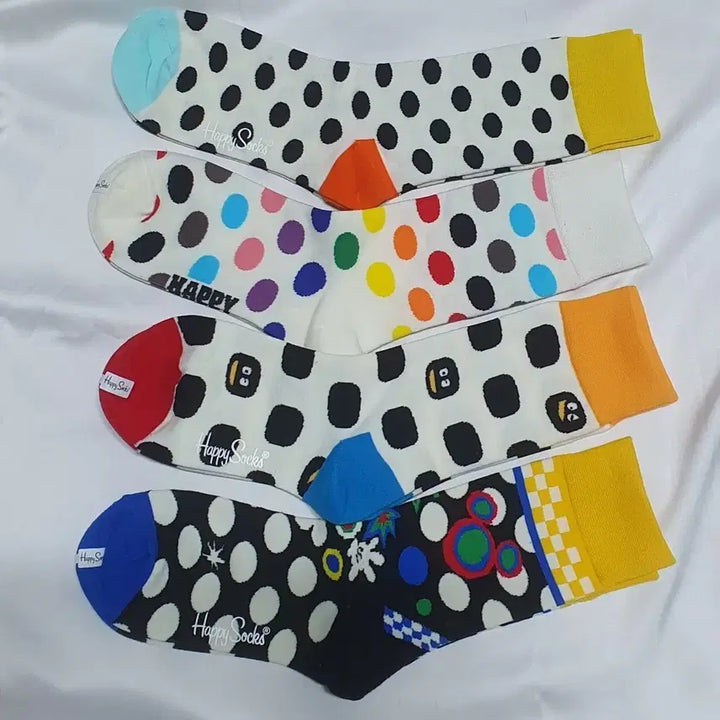 [BUNJANG] Happy Socks Dot Pattern Socks / 개당가격이예요~ 민트 블루 레드 화이트 오렌지 해피삭스 도트 양말