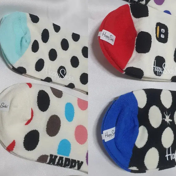 [BUNJANG] Happy Socks Dot Pattern Socks / 개당가격이예요~ 민트 블루 레드 화이트 오렌지 해피삭스 도트 양말