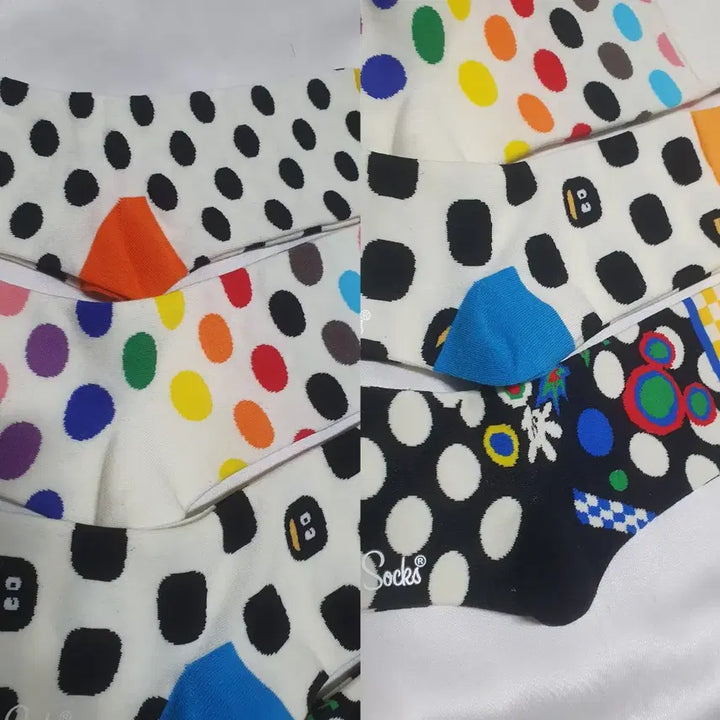 [BUNJANG] Happy Socks Dot Pattern Socks / 개당가격이예요~ 민트 블루 레드 화이트 오렌지 해피삭스 도트 양말