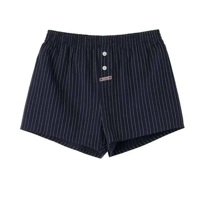[BUNJANG] Sculptor Cotton Boxer Pants Navy Pinstripe / 스컬프터 Cotton Boxer Pants Navy Pinstripe