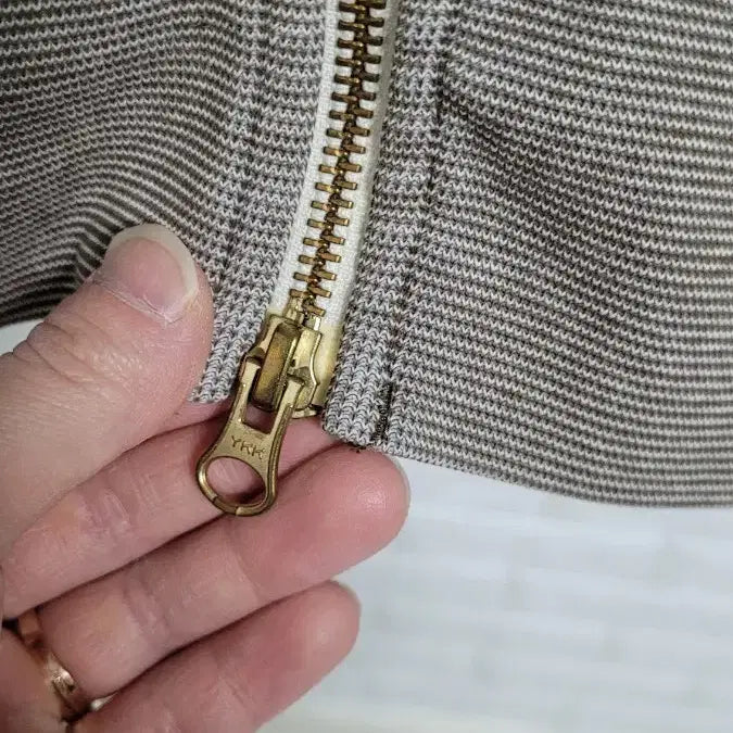 [BUNJANG] Uniqlo Brown Two-Way Hooded Zip-up Jacket L / [100]UNIQLO유니클로 브라운 오리지널 리얼워싱 투웨이 후드집업 L