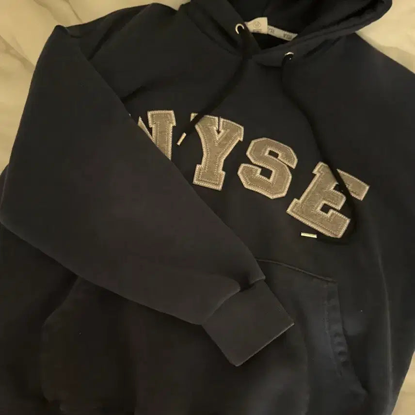 [BUNJANG] Wise Navy Hoodie / 와이즈 후드티 네이비