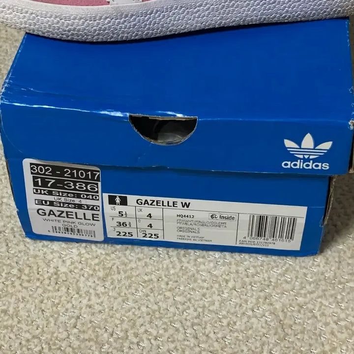 [BUNJANG] Adidas Gazelle Cloud White Pink Glow Sneakers / (W) 아디다스 가젤 클라우드 화이트 핑크 글로우