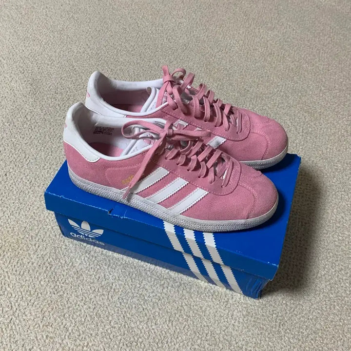 [BUNJANG] Adidas Gazelle Cloud White Pink Glow Sneakers / (W) 아디다스 가젤 클라우드 화이트 핑크 글로우