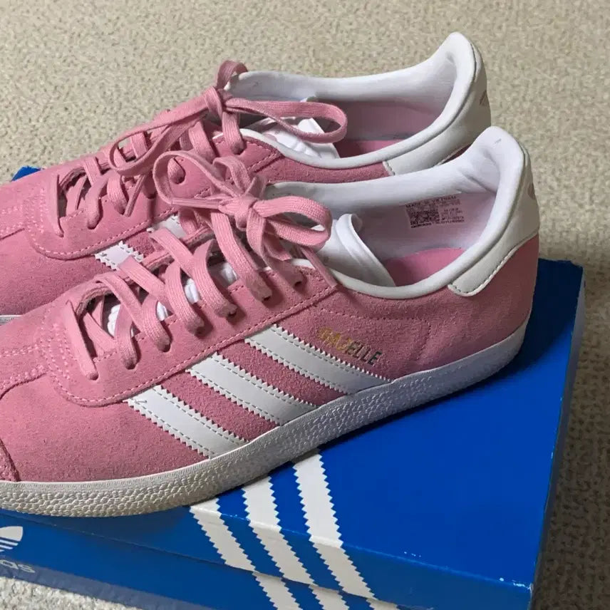 [BUNJANG] Adidas Gazelle Cloud White Pink Glow Sneakers / (W) 아디다스 가젤 클라우드 화이트 핑크 글로우