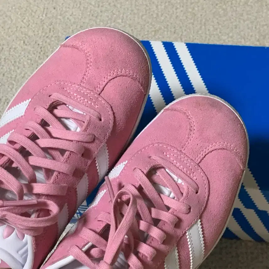 [BUNJANG] Adidas Gazelle Cloud White Pink Glow Sneakers / (W) 아디다스 가젤 클라우드 화이트 핑크 글로우