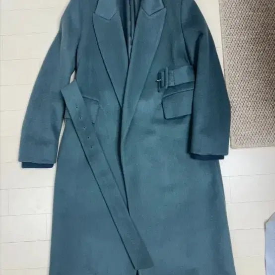 [BUNJANG] System Cuff Block Long Coat (Cashmere 5% Wool 95%) / 시스템 커프스 블록 롱 코트 (캐시미어5 울95)