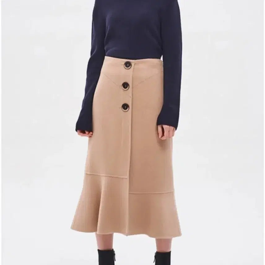 [BUNJANG] System Cashmere Long Skirt / 한섬)시스템 캐시미어 롱스커트