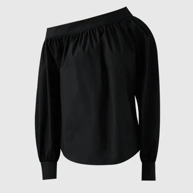 [BUNJANG] BRONN Off-Shoulder Long Sleeve Blouse - Black / 새상품) BRONN 브론 오프숄더 긴팔 블라우스 블랙