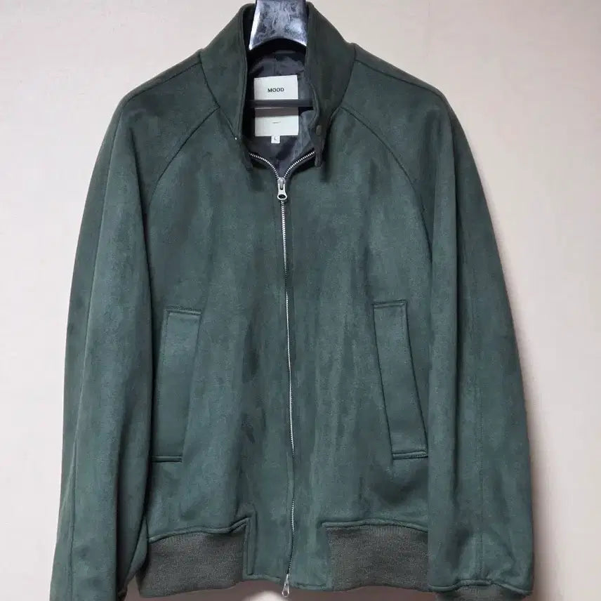 [BUNJANG] Suede Harrington Jacket L / 스웨이드 블루종 자켓 L(보세)