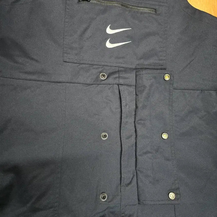 [BUNJANG] Nike Double Swoosh Jumpsuit / 나이키 더블 스우시 점프수트 블랙 멜빵 바지