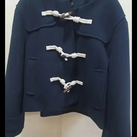[BUNJANG] SPAO Navy Short Duffle Coat (S) / 스파오 더플 숏 코트 네이비 s