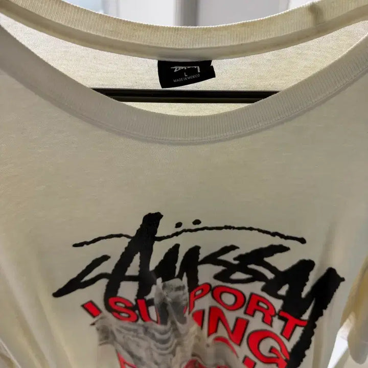 [BUNJANG] Stussy Virgil Abloh White T-shirt L / 스투시 버질아블로 반팔 티셔츠 화이트 L
