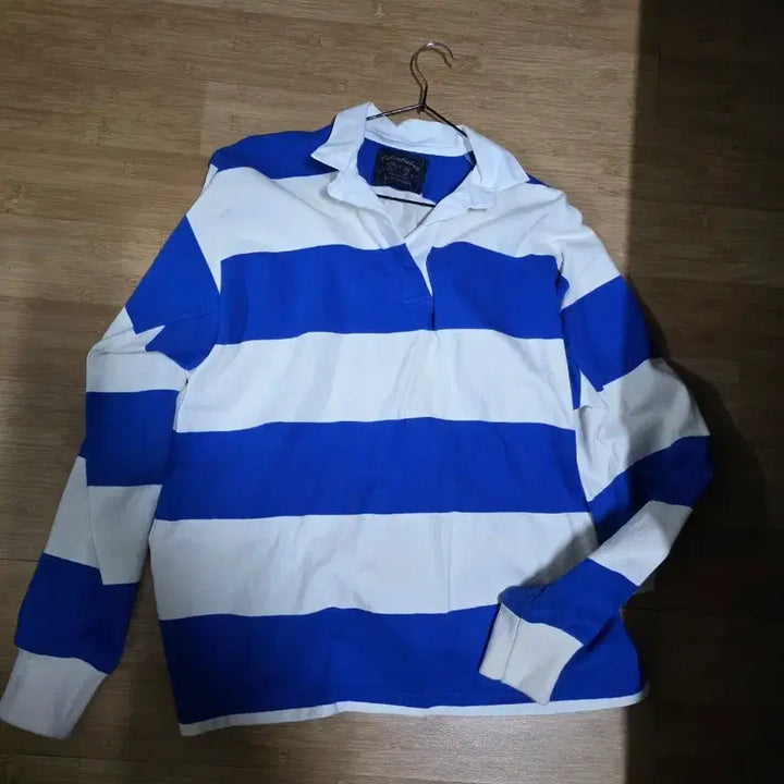 [BUNJANG] Abbiee Mua Colombia Rugby Shirt / 아비에무아 콜롬비아 럭비 셔츠