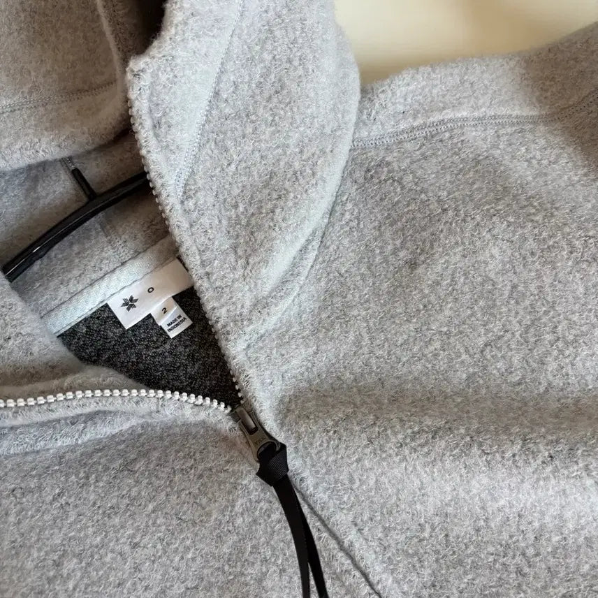 [BUNJANG] Goldwin Zero Wool Fleece Hooded Zip-Up Jacket / 골드윈 제로 울 플리스 후드 집업 2사이즈