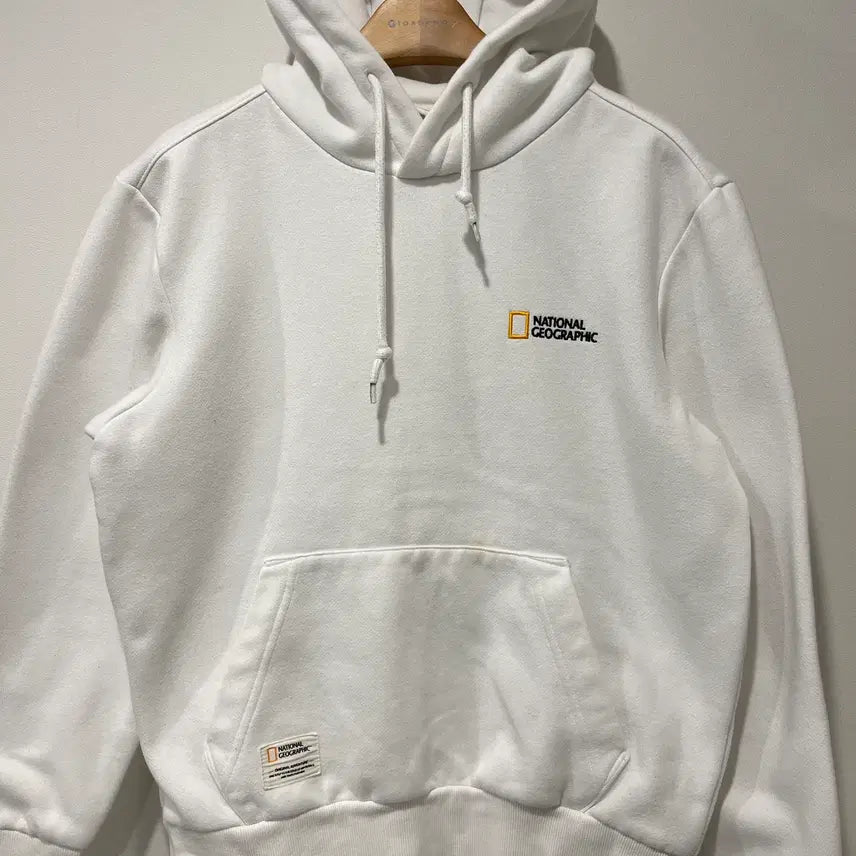 [BUNJANG] National Geographic Hoodie White / [National Geographic] 내셔널지오그래픽 후드티