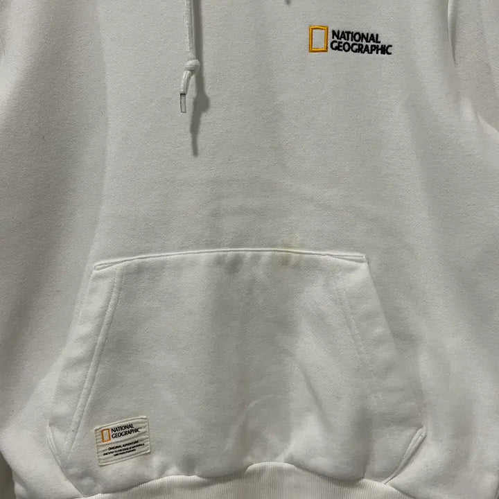 [BUNJANG] National Geographic Hoodie White / [National Geographic] 내셔널지오그래픽 후드티