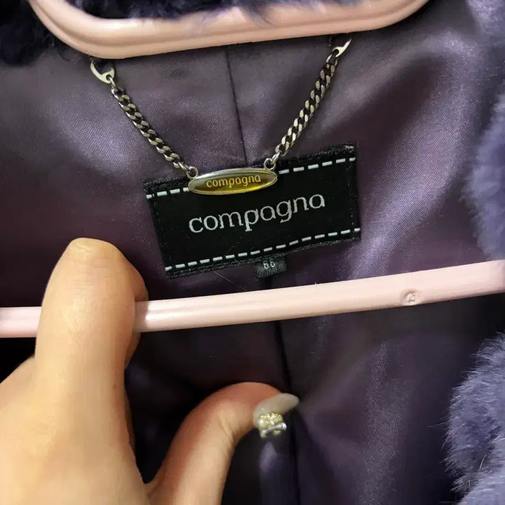 [BUNJANG] Purple Fur Coat Jacket / 보라 퍼 코트 자켓