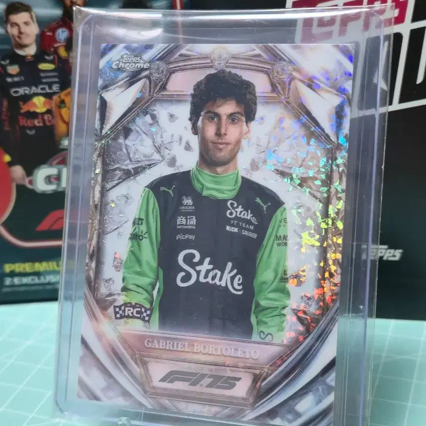 [BUNJANG] Topps Chrome F1 Gabriel Bortoleto Diamond 75th Anniversary Card / 2025 탑스 크롬 F1 가브리엘 보톨레토 다이아몬드 75주년 기념 카드
