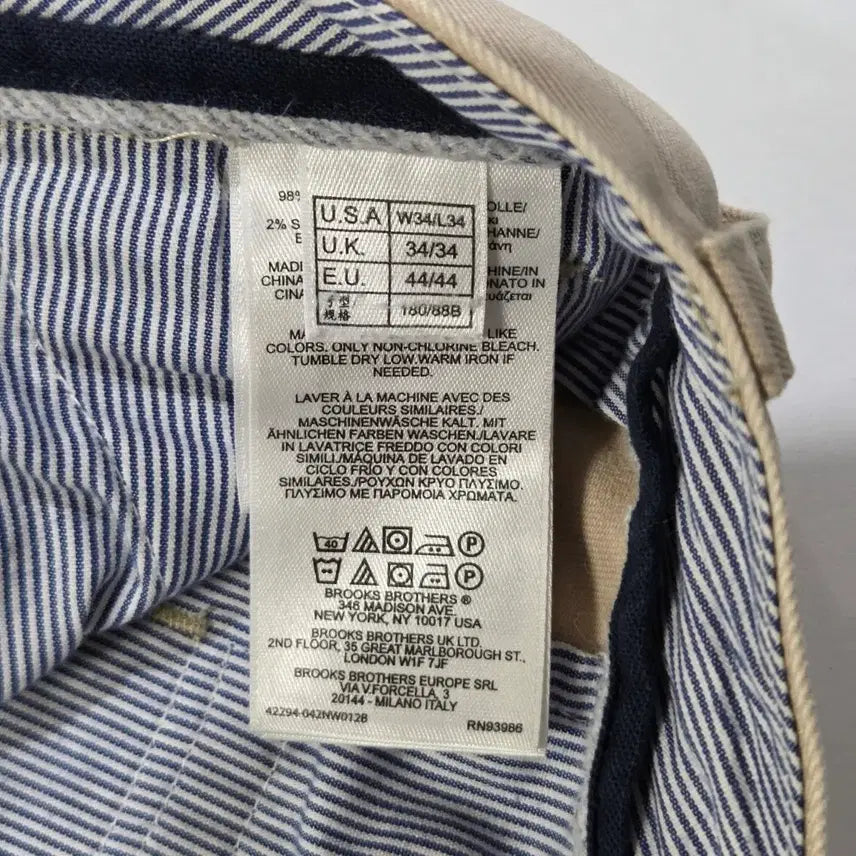 [BUNJANG] Brooks Brothers Chino Pants 34/34 / 브룩스브라더스 치노팬츠 34/34
