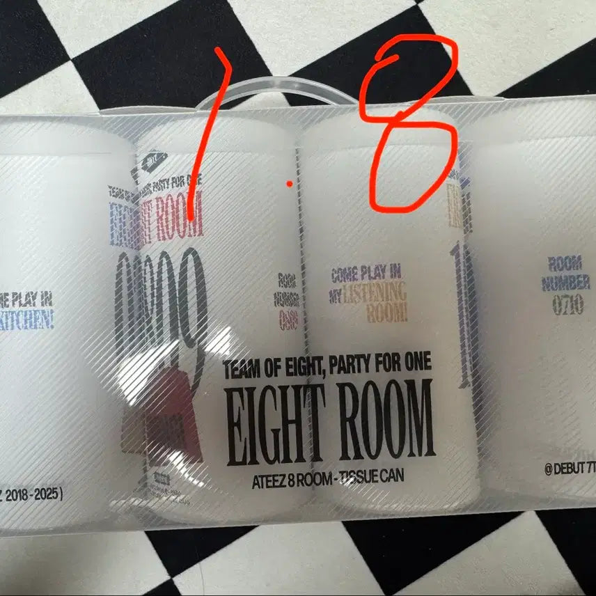 [BUNJANG] ATEEZ 8th Room Tissue Can Set / 에이티즈 에잇룸 티슈캔세트