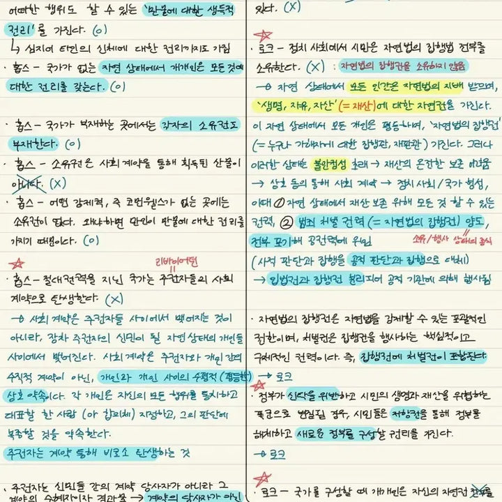 [BUNJANG] Handwritten Notes PDF / 생윤 1등급 손글씨 전범위 필기노트 pdf