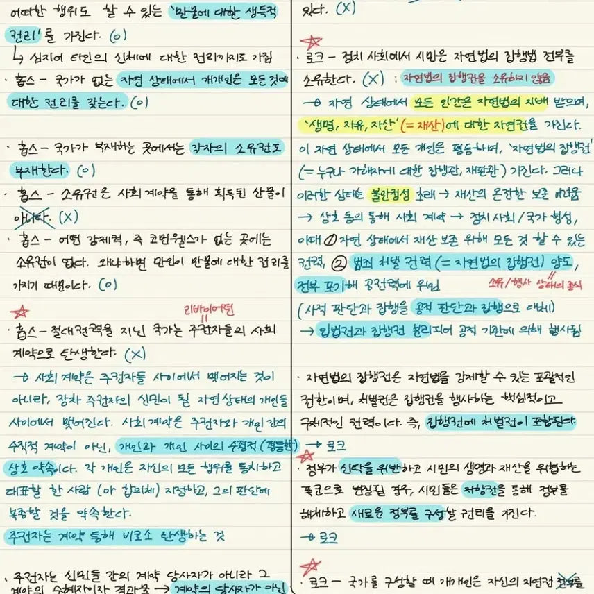 [BUNJANG] Handwritten Notes PDF / 생윤 1등급 손글씨 전범위 필기노트 pdf