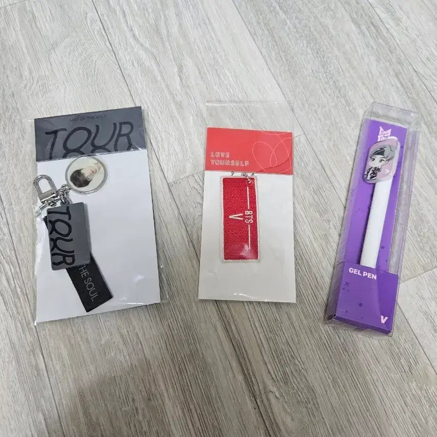 방탄소년단 투어 키링/러브 키링/젤펜 세트