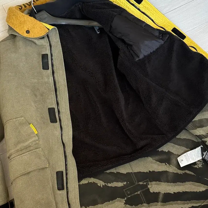 [SOLD OUT] 스톤아일랜드 맨메이드 스웨이드 롱패딩 L(105-110)