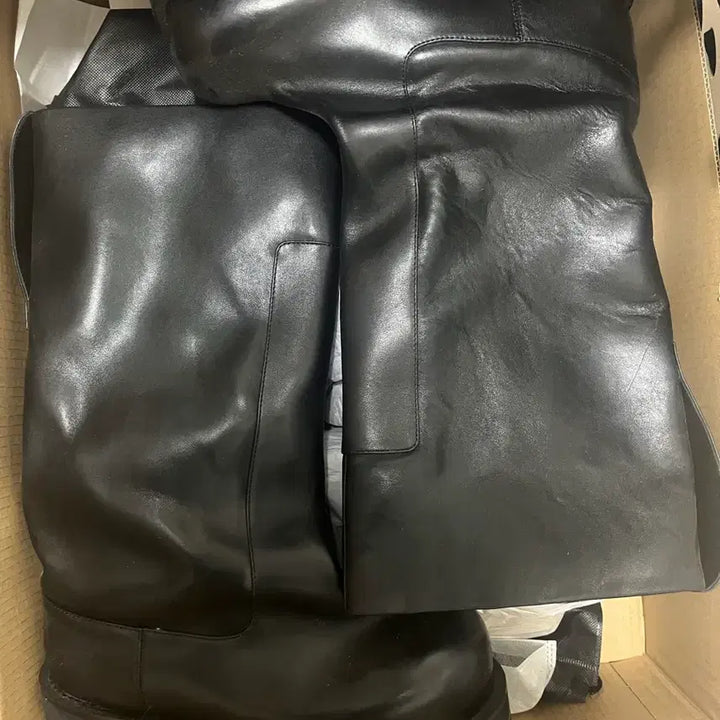 [BUNJANG] [42]PROJECT GR Wide Shaft Boots Black / [42]프로젝트gr 와이드 샤프트 부츠 블랙