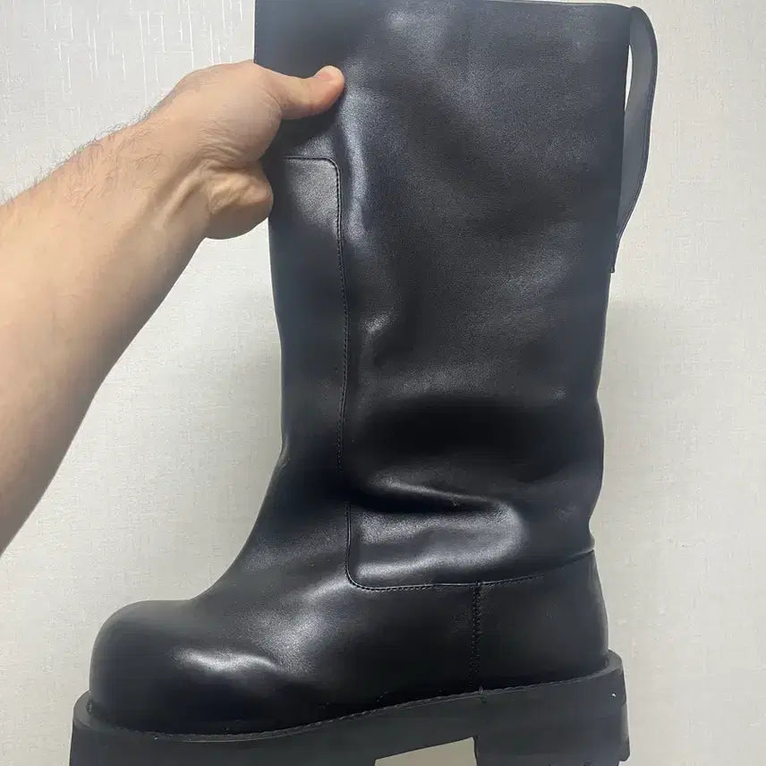 [BUNJANG] [42]PROJECT GR Wide Shaft Boots Black / [42]프로젝트gr 와이드 샤프트 부츠 블랙