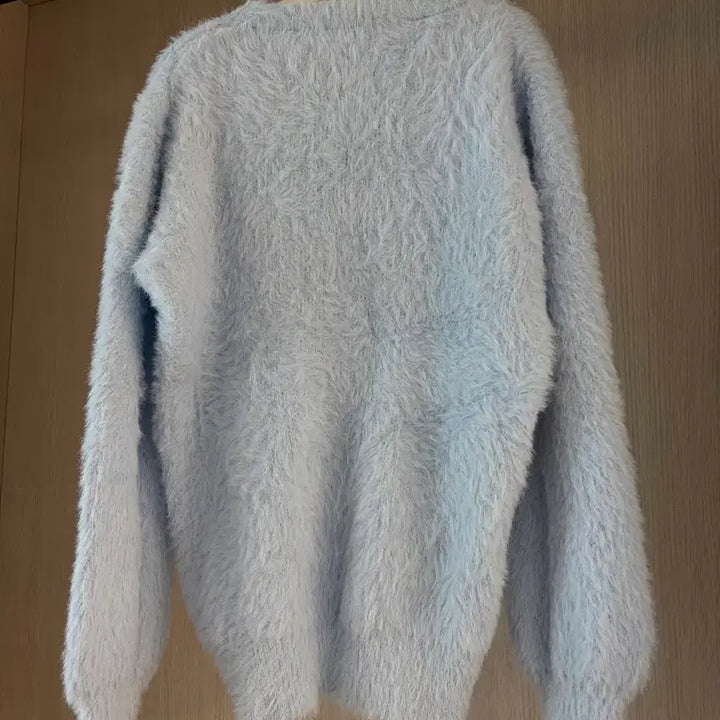 [BUNJANG] Common Unique Cloud Balloon Round Knit Sky Blue / [새상품] 커먼유니크 클라우드 벌룬 라운드 퍼니트 스카이블루
