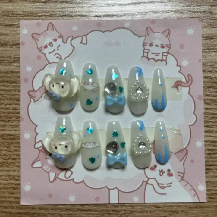 [BUNJANG] Sanrio Cinnamoroll Nail Tip / 시나모롤 네일팁
