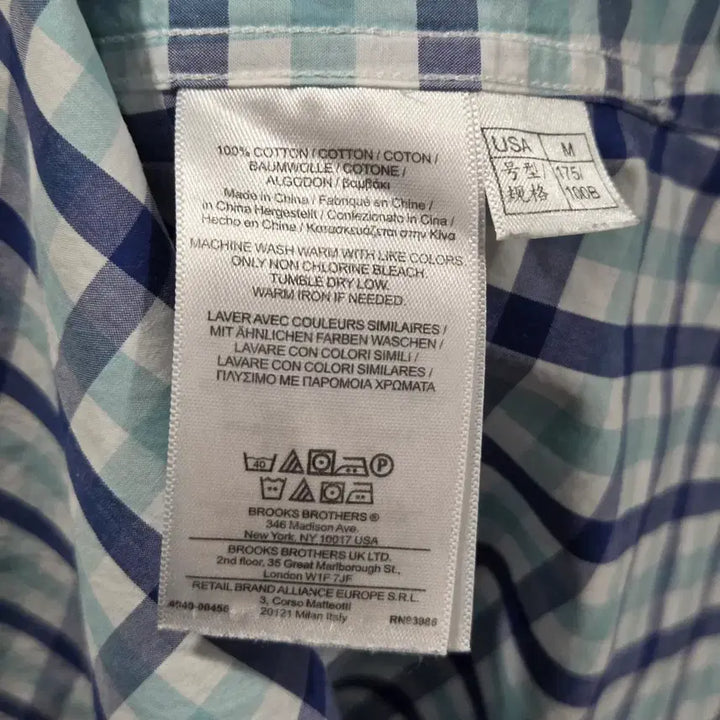 [BUNJANG] Brooks Brothers Button-Down Check Shirt M / 브룩스브라더스 버튼다운 체크셔츠 M