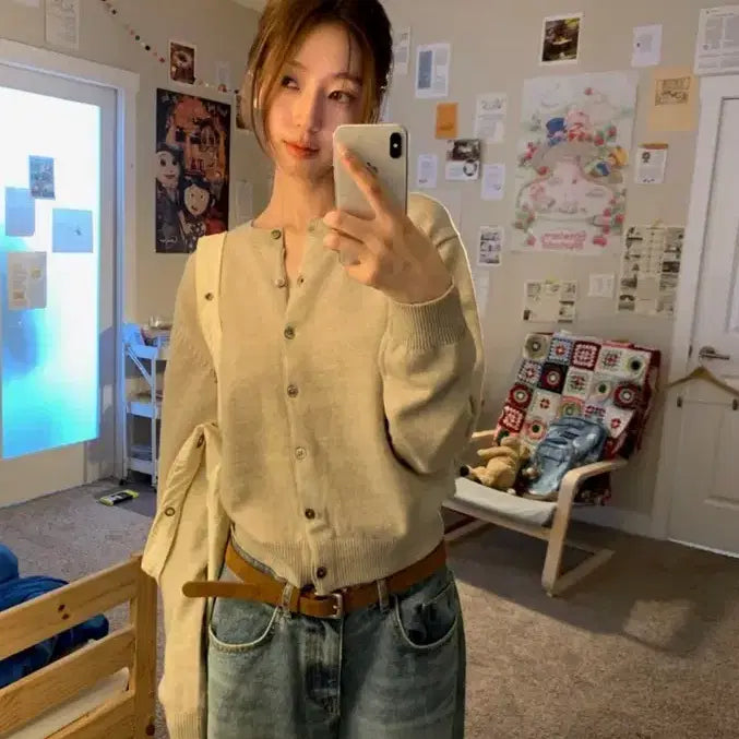 [BUNJANG] BoA Archive Essential Round CD Cardigan / 보우아카이브 essential round cd 가디건