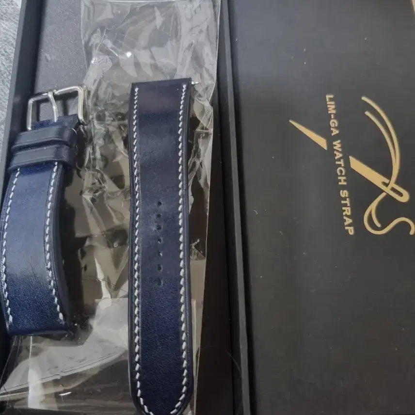 [BUNJANG] LIM-GA Watch Strap Navy 21mm / LIM-GA 가죽 시계 스트랩 네이비21미리