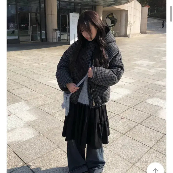 [BUNJANG] 캉캉 미디스커트 레이어드 스커트 지그재그 에이블리 애니원모어 / 캉캉 미디스커트 레이어드 스커트 지그재그 에이블리 애니원모어