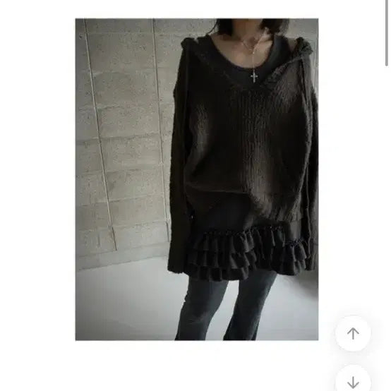[BUNJANG] Binary One Frill Layered Vintage Mori Girl Dress / 프릴 레이어드 민소매 원피스 바이너리원 레이어드 빈티지 모리걸