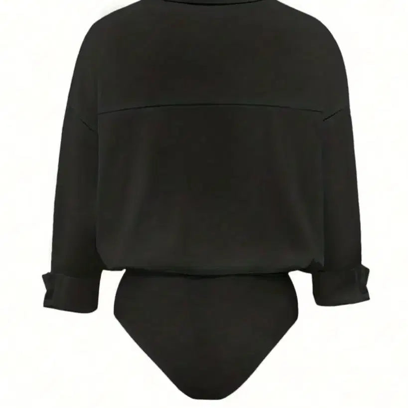 [BUNJANG] V-neck Blouse Bodysuit (Size 66) / 브이넥 블라우스 바디슈트 66사이즈