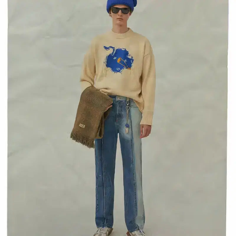 [BUNJANG] Ader Error Bluessom Knit / 아더에러 bluessom 니트