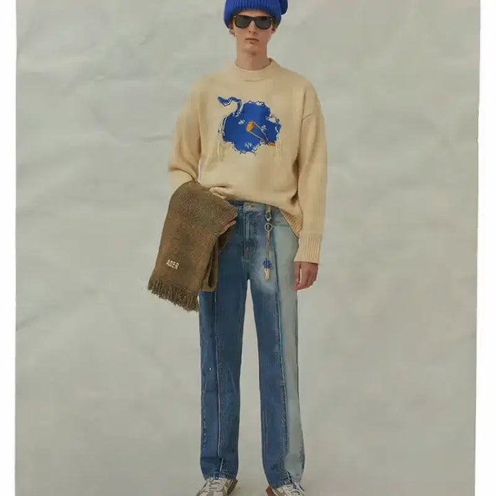[BUNJANG] Ader Error Bluessom Knit / 아더에러 bluessom 니트