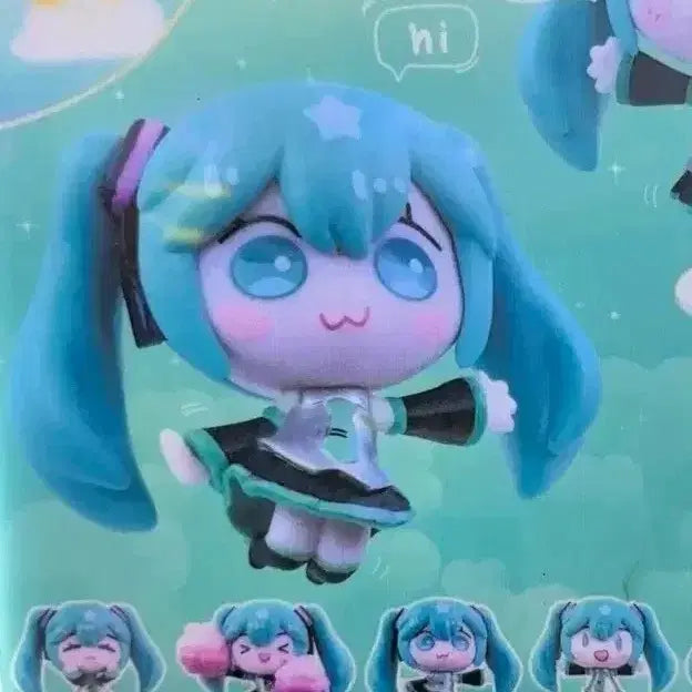 [BUNJANG] Vocaloid Hatsune Miku Figure Keychain / 보컬로이드 하츠네 미쿠 피규어 키링