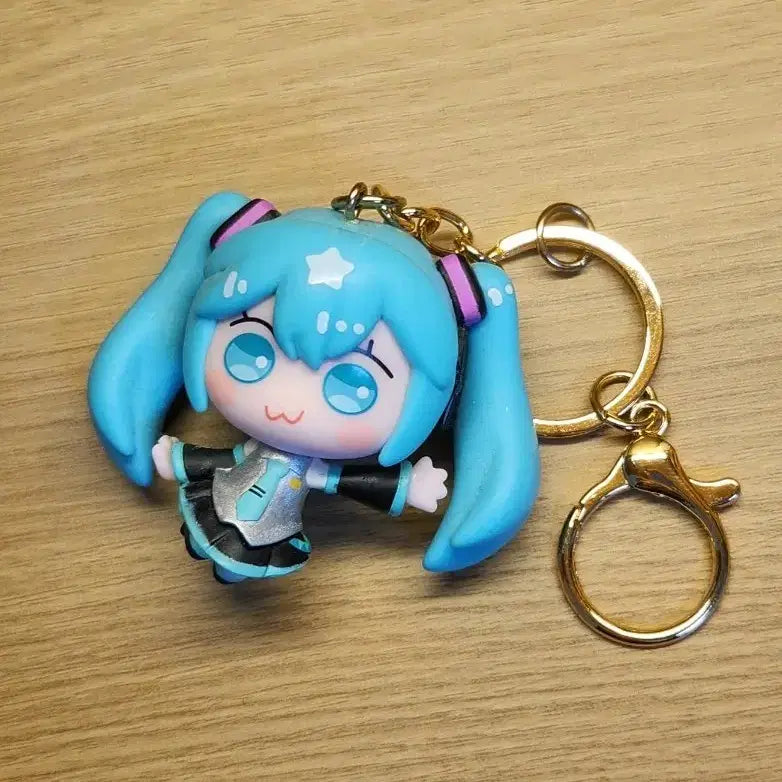 [BUNJANG] Vocaloid Hatsune Miku Figure Keychain / 보컬로이드 하츠네 미쿠 피규어 키링