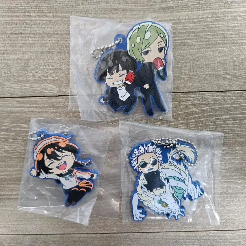 [BUNJANG] Jujutsu Kaisen Deforubber Keyring Bundle Set / 주술회전 회옥옥절 데포러버 키링 3종 일괄