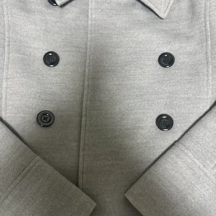 [BUNJANG] Login and Logy Hooded Half Coat Gray / 로긴앤로지 후드 하프 코트 그레이