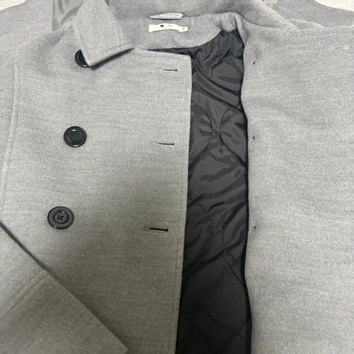 [BUNJANG] Login and Logy Hooded Half Coat Gray / 로긴앤로지 후드 하프 코트 그레이