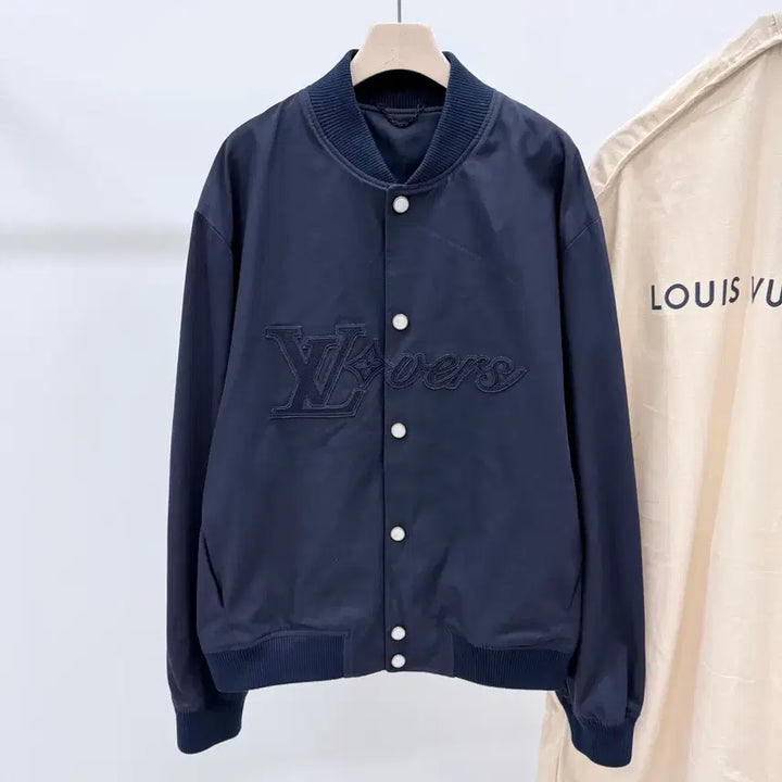 [BUNJANG] Louis Vuitton Embroidered Cotton Bomber Jacket / [S+급/58] 루이비통 엠브로이더드 코튼 보머 블루종 자켓