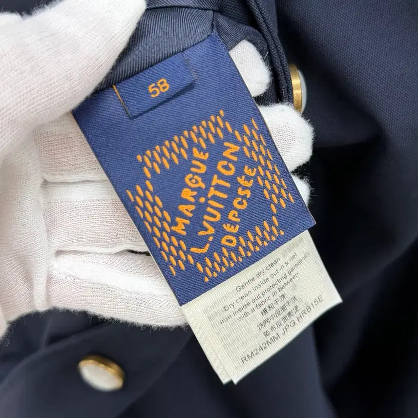 [BUNJANG] Louis Vuitton Embroidered Cotton Bomber Jacket / [S+급/58] 루이비통 엠브로이더드 코튼 보머 블루종 자켓