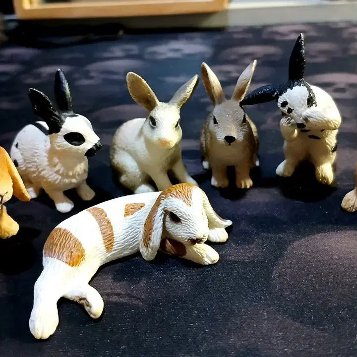 [BUNJANG] Schleich Rabbit Figure Set / 슐라이히 Schleich 토끼 모형 피규어 고전 희귀 7마리 세트