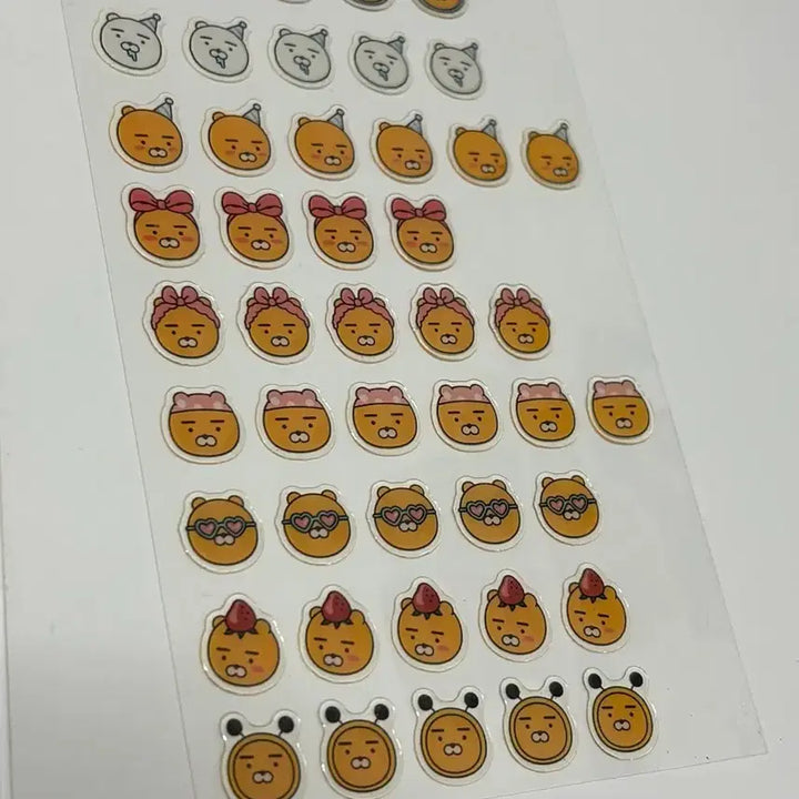 [BUNJANG] Kakao Friends Embossed Sticker Set / 카카오프렌즈 스티커